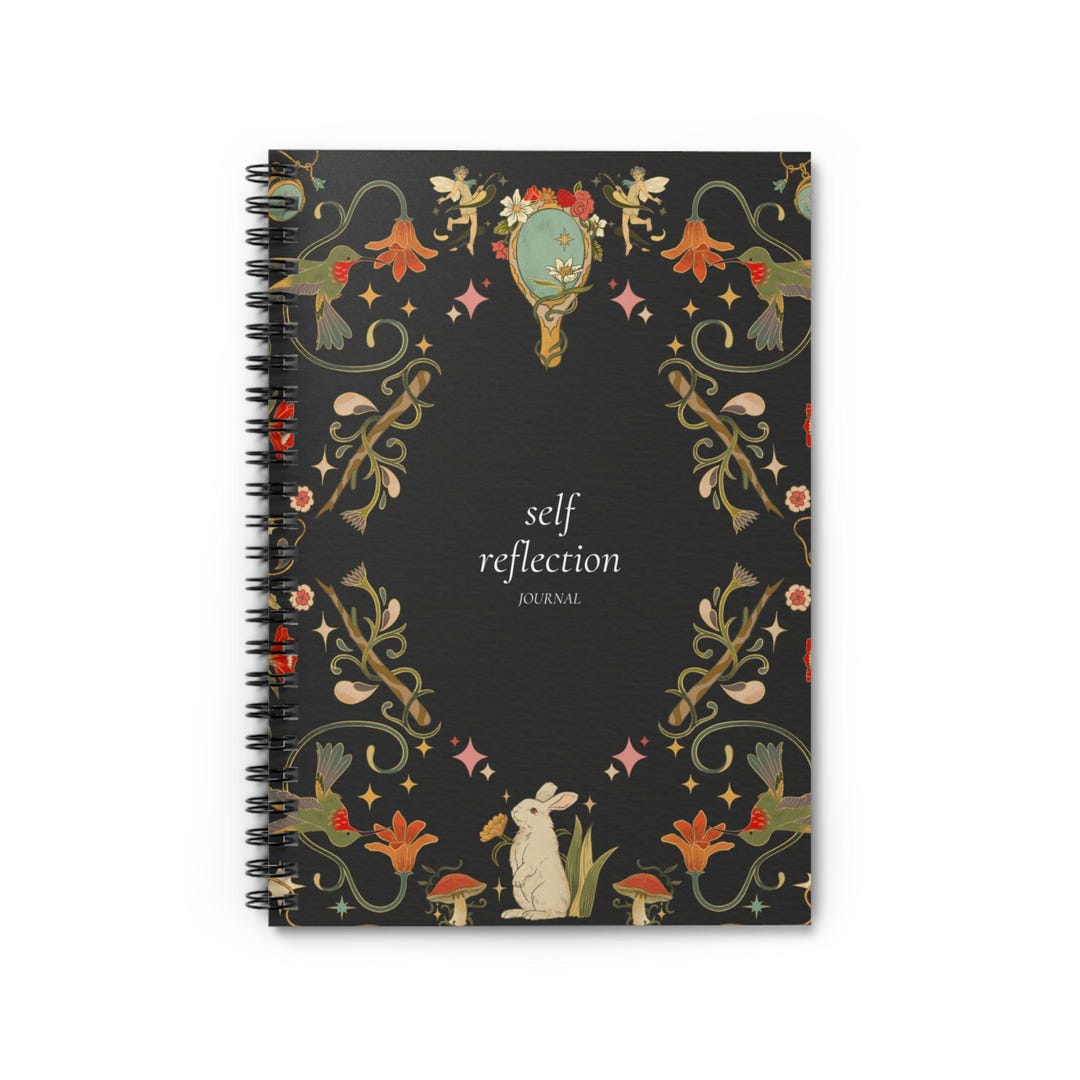 Self Reflection Notebook, Cute Journal, Guided Writing Journal, Spiral ...