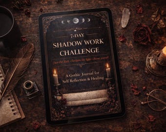 Shadow Work Journal PDF — 7 Day Challenge Printable | Trauma Healing Workbook | Self Reflection Prompts