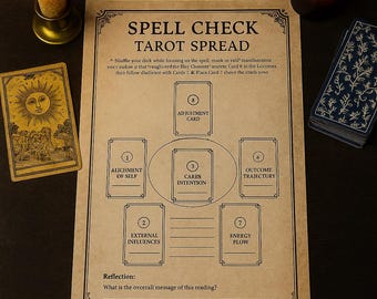 Spell Check Tarot Reading | Energy Alignment Spread | Manifestation Guidance | Spiritual Clarity | Witchy Digital Reading