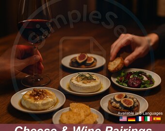 Cheese & Wine Pairing Guide PDF | Entertaining Board Recipes for Tastings