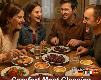 Comfort Meat Classics: 5 Oven-Baked Family Dinner Recipes (Digital Recipe PDF)