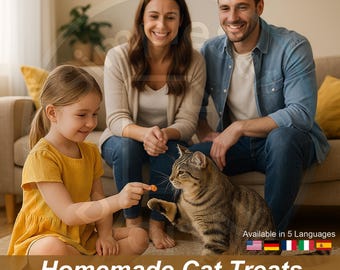 Natural Cat Treats Recipe Kit | Homemade Healthy Snacks with Chicken Salmon Tuna Pumpkin Cheese