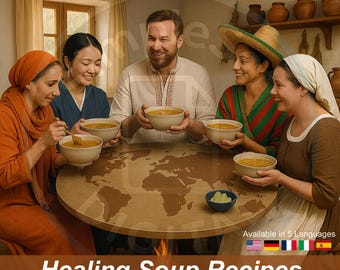 Healing Soup Collection | Traditional Global Broths for Strength & Comfort (Digital PDF Cookbook)