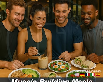 Muscle Building Meals | High-Protein Fitness Food for Strength & Recovery (Digital PDF Cookbook)