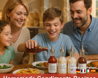 Homemade Sauce Recipes | Natural DIY Condiments Collection for Everyday Cooking (Digital PDF Guidebook)