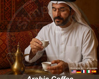 Arabic Coffee Recipe: Traditional Middle Eastern Brew (Digital Download)