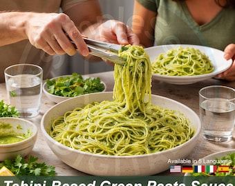Tahini Pasta Sauce PDF | Creamy Green Herb Blend