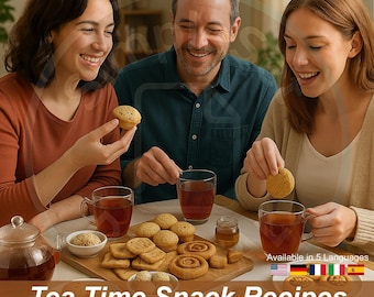 Tea Time Snack Recipes | Cozy Homemade Treats for Relaxing Moments (Digital PDF Guidebook)