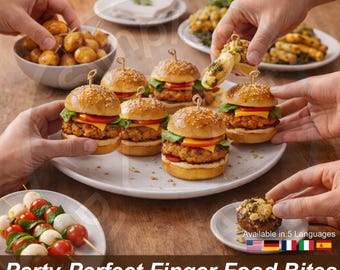 Finger Food Recipes PDF | Party Appetizer Ideas for Sharing Tables