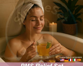 PMS Relief Set | Natural Aromatherapy Recipes for Balance & Comfort (Digital PDF Guidebook)