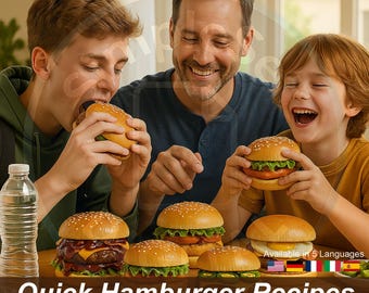 Quick Hamburger Recipes | Fast & Flavorful Homemade Burgers (Digital PDF Cookbook)