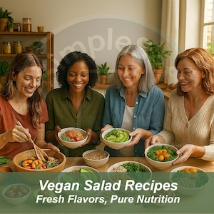 Vegan Salad Recipes – Fresh Plant-Based Salads for Healthy Meals, Quinoa Bowl, Lentil Salad, Spinach Mix, Summer Salad & Clean Eating | PDF