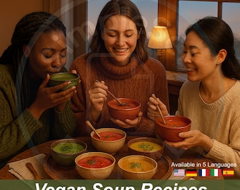 Vegan Soup Recipes: Plant-Based Comfort Food (Digital PDF Cookbook