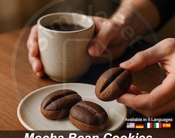 Coffee Cookies Recipe PDF | Mocha Bean Treats for Home Bakers