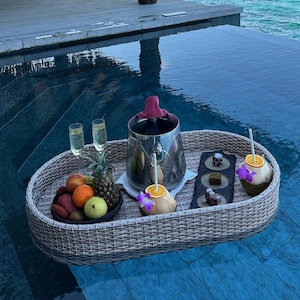 XL Luxury Floating Serving Tray for Food and Beverage
