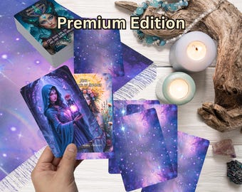 Davine Sacred Feminine Oracle Deck Premium Edition, 56 Cards, Intro Guide, Hard Box, Goddeses