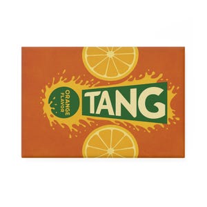 Retro Tang Flavor Button Magnet Set - Vintage Kitchen Decor, Fun Gift for Collectors, Home or Office Refrigerator Magnet