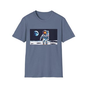 Astronaut Exploration Unisex Softstyle T-Shirt - Space Adventure Tee, Gift for Space Lovers, Astronaut Shirt, Cosmic Fashion, Sci-Fi Tee