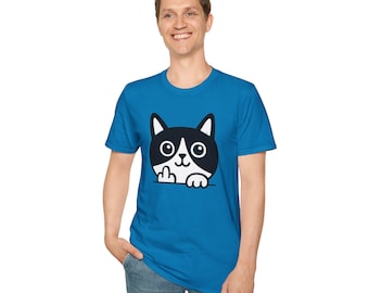 Camiseta con estampado de gato: divertida, regalo para amantes de los gatos, ropa informal, humor para dueños de mascotas, regalo de cumpleaños.