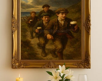 Vintage Irish Pub Print – Guinness Run, Ballybunion (Digital Download)