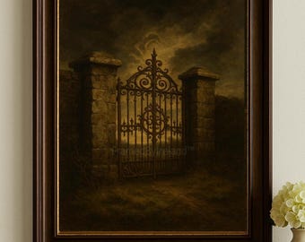 Singing Gate of Kildare-print – mystieke Ierse muurkunst (digitale download)