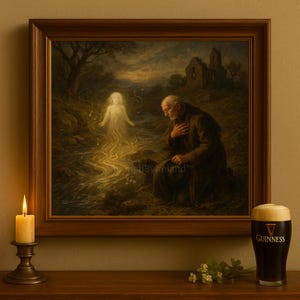 Irish Folklore Girl Print – River Ghost Painting (Digital Download)