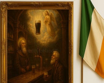 Guinness Halo Print – Irish Pub, Angel Blessing (Digital Download)