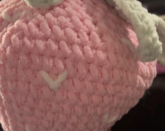 Giant Crochet Strawberry Plushy