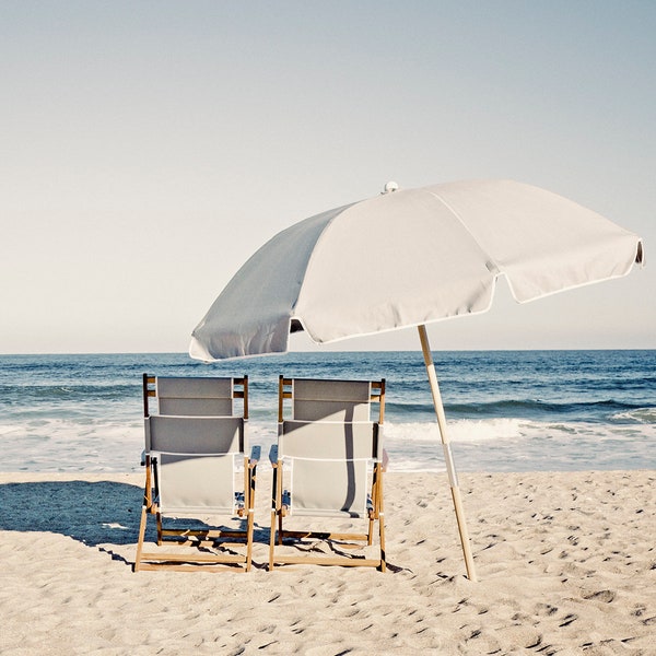 Beach Chairs Print, Beach Photography, Beach print, Coastal Home Decor, Nautical Wall Art, Beach Decor, Cottage Home Decor, Beach Photo