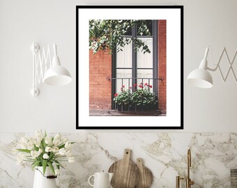 NYC Photo, Urban Art Print, City Home Decor, Cottage Home Decor, Entryway Art, Window and Doors Photo, City Facades Print, Neutral Home Art