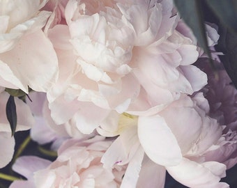 Pink Peony Print, Peonies, Peony Photography, Pink Petals Photo, Floral Decor, Pastel Flower Photo, Botanical Photo