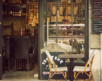 Bon Appetit, Paris Photography, Travel Photography, Paris Image, Cafe Chairs, Home Decor, Kitchen Art