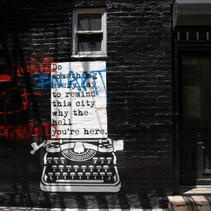 NYC Graffiti Photo, Street Art New York, Manhattan Street Photo, Urban Home Decor, Graffiti Art Print