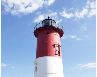 Lighthouse Photo, Cape Cod Art, Beach House Decor, Coastal Wall Art, Nautical Photography, Summer Home Decor
