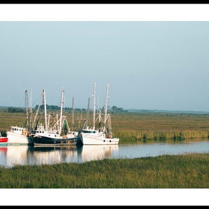 Low Country Panorama Photo, Coastal Wall Art, Carolinas Home decor, Nautical Images, Country Decor Art