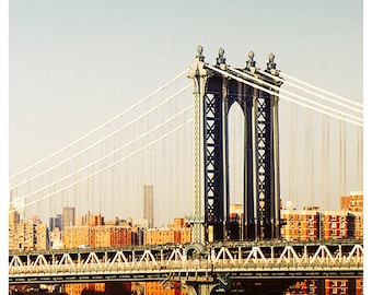 Art, Photography, New York, Landscape, Manhattan Bridge, Travel Image, NYC, Print