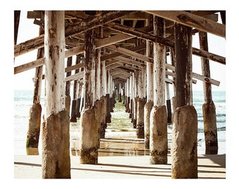 Beach Wall Art, California Photography, Nautical Print, Beach Photo, Coastal Home Decor, Pier Photo