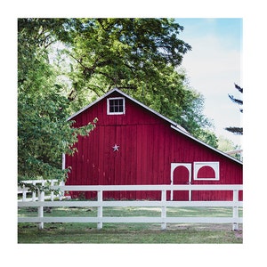 New! Landscape, Red Barn in Summer, Nature Photography, Barn Print, Country Summer Art, Red Barn, Country, Rustic Print