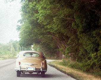 Fine Art Photo, Classic Retro Car, Summer, Road Trip, Wall Art, Vintage Look Photography print