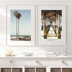 California Beach Photos, Newport Beach Print Set, Coastal Home Decor Prints, California Woody Photo, California Pier Photo, Beach Print Set