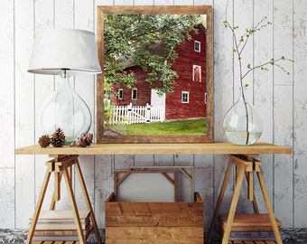 Red Barn Photo, Farmhouse Print, Cindy Taylor Print, Country Wall Art, Farmhouse Art, Rustic Decor, Urban Farmhouse, Rustic Wall Art