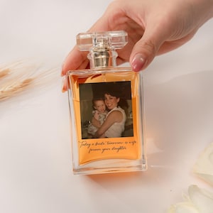 Custom Photo Perfume Bottle, Mother of the Bride Gift, Mother Of The Groom Gift, Personalized Wedding Gift For Her, Mother in Law Gift