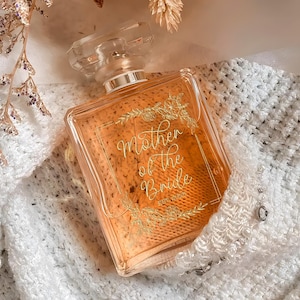 Custom Mother of Bride Perfume Bottle, Personalized Wedding Gift, Refillable Perfume Bottle for Mom, Mother Of The Groom Gift
