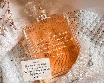 Mother Of The Bride Gift, Engraved Perfume Bottle, Custom Refillable Perfume Bottle, Personalized Gift for Mom