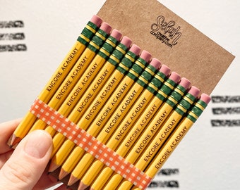 Erasable Golf Pencil Set - Engraved Pencils Name Pencils Ticonderoga Pencils Pencils with Names Back to School Golf Game Golf Pencil