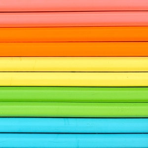 Daily Affirmations Pencil Set - Ticonderoga Pencils, Encouragement Gift Neon Rainbow