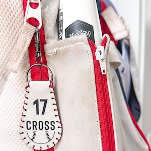 Baseball oder Softball Bag Tag Baseball Keychain Softball Keychain personalisiertes Geschenk