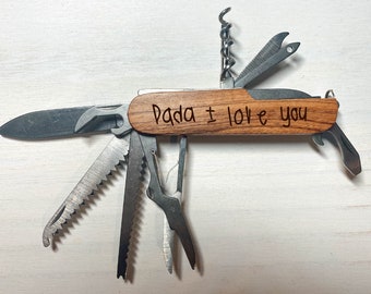 Engraved Handwriting Multitool Best Groomsmen Gift Father's Day Gift