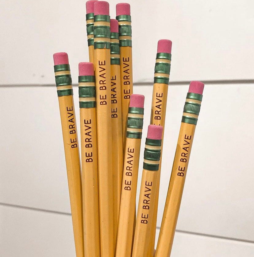One Little Word Pencil Set Engraved Pencils Name Pencils
