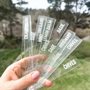 Custom Engraved Garden Markers Acrylic Plant Markers